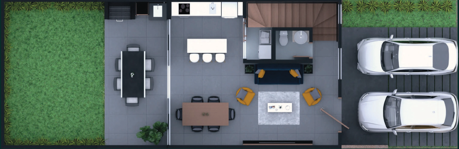 Plano Planta Baja - Dúplex Altea Laguna Grande